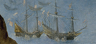 Painting of two ships