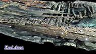 3D model of an excavated shipwreck made with photogrammetry