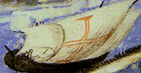Painting of a European-style ship