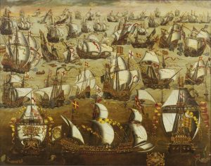 english naval figure fought against the spanish armada at the 1588 battle of gravelines?